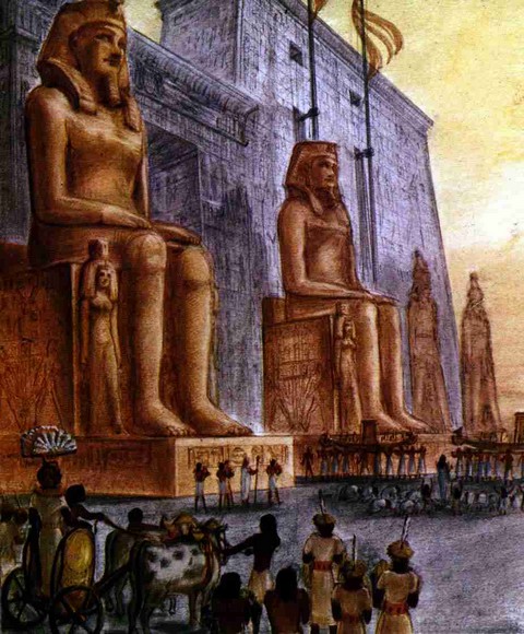 колоссы мемнона египет